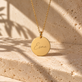 Halskæde med navn i guld